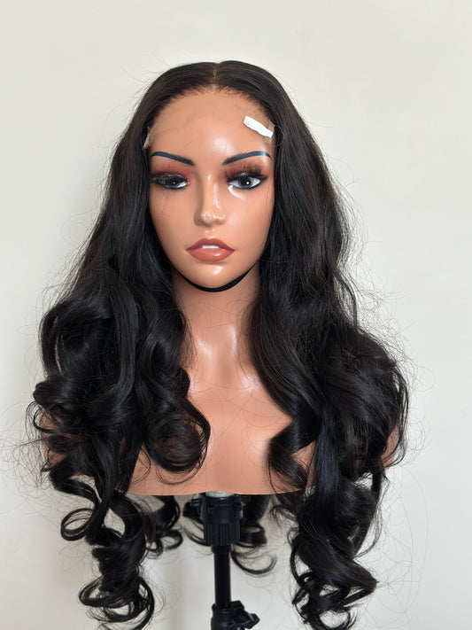 BOUNCY AND WAVY BODYWAVE 5BY5 HD CLOSURE UNIT WIG